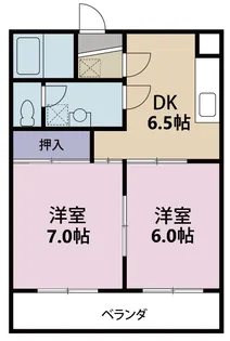 やまぼうしVillageII【3階】の間取り