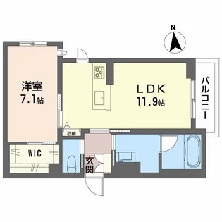 シャーメゾン宮II【2階】の間取り