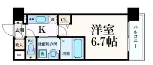 アクアプレイス京都西院II【2階】の間取り