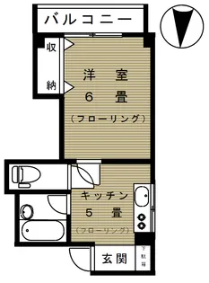 第一小川ビル【8階】の間取り