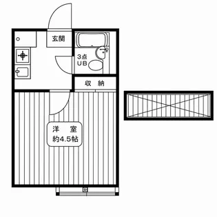ウッディー中村橋【1階】の間取り