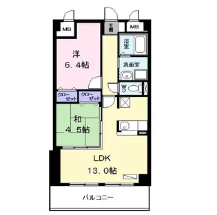 エクセレントA【3階】の間取り