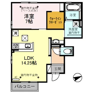 メゾンラフレ【1階】の間取り