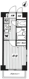 サンテミリオン恵比寿【3階】の間取り