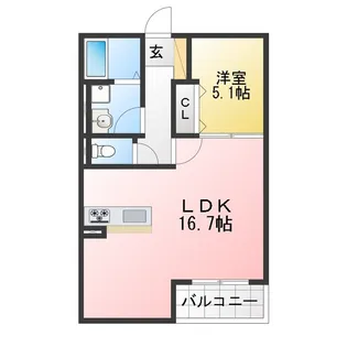 ミオ フラーゼ A棟【3階】の間取り