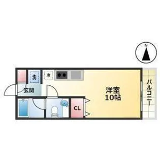 センコーナイン【4階】の間取り