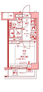 RELUXIA横濱弘明寺【4階】の間取り