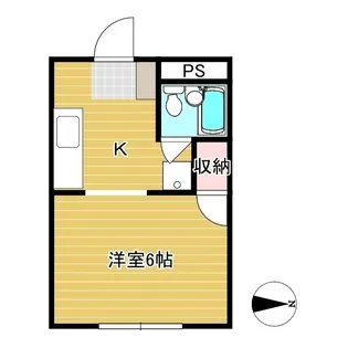 カレント弥生2【1階】の間取り