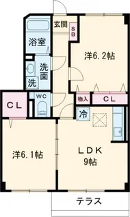 グランパルク A【1階】の間取り