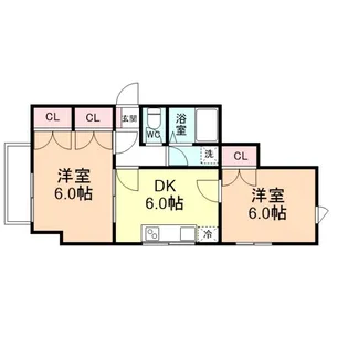 ヴィランオレフォス【3階】の間取り