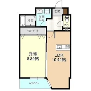 グランパセオ元今泉【1階】の間取り