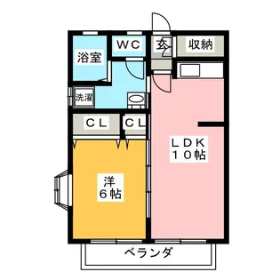 Crest Mutsumino II【2階】の間取り