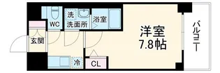 MAXIV CROS 江坂【5階】の間取り