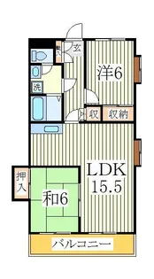 カームヤタ藤第三【3階】の間取り