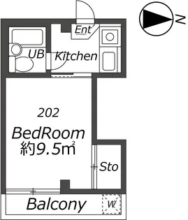 ティアラ池尻【2階】の間取り