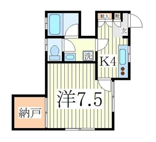 アパートメントピノ【1階】の間取り