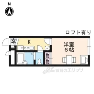 レオパレス本堅田1番館【2階】の間取り