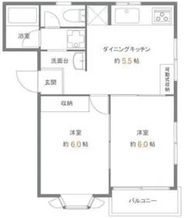 ウエルネス市川【2階】の間取り