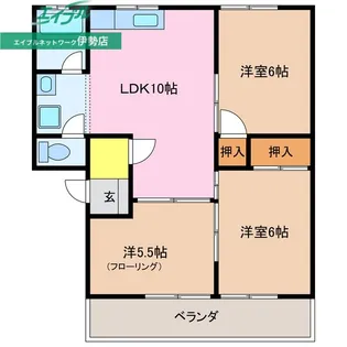 ウエストリバーマンション【1階】の間取り