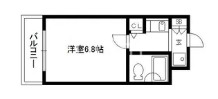 ダイアパレス京都祇園【4階】の間取り