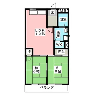 村瀬マンション【2階】の間取り