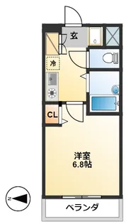ベルスーズ【4階】の間取り