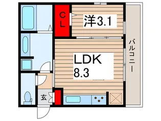 MK ONE【2階】の間取り