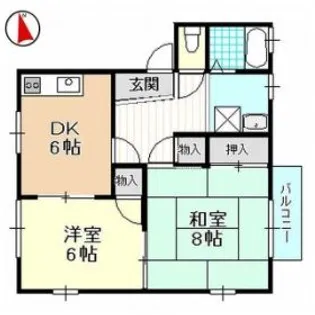 ハイツ葵【2階】の間取り