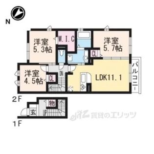 エスポワール【2階】の間取り