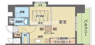エステートモア天神マリーナ【7階】の間取り