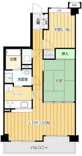 セントポリア豊中壱番館【5階】の間取り