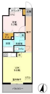 エキスポコンフォート II【1階】の間取り