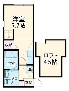 ハンプトンコート星川【1階】の間取り