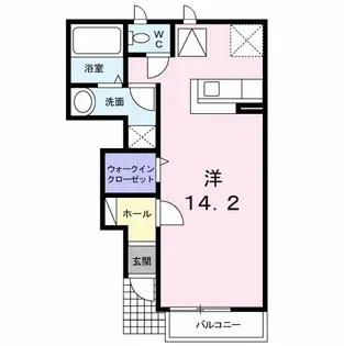 グランベルジュA【2階】の間取り