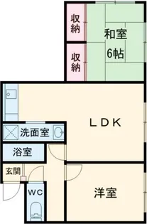 ドリームハイツ山本【1階】の間取り
