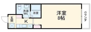 グランドパレス西院 東館【7階】の間取り