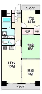 コンフォート宝町【8階】の間取り