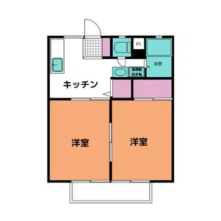 緑ヶ丘サンハイツ【2階】の間取り