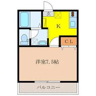 アデレード・K【2階】の間取り