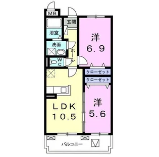 フェリーチェ【3階】の間取り
