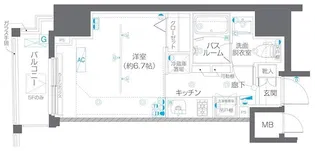 ZOOM白金台【8階】の間取り
