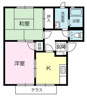 フレグランス滝野【2階】の間取り