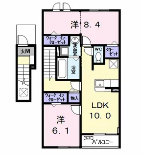 カーサみやびVII【2階】の間取り