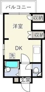 INOVE札幌大通南【6階】の間取り