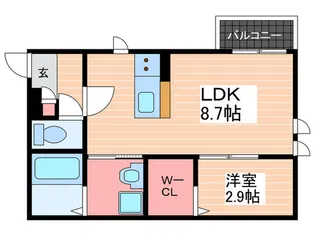 REGALESTそらきら【1階】の間取り