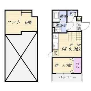 FAMILY STAGE道徳III【1階】の間取り