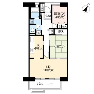 URプラザシティ相模大野【4階】の間取り