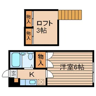 宮城県仙台市泉区南光台1【アパート】の間取り