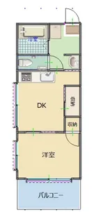エステート篭原【1階】の間取り