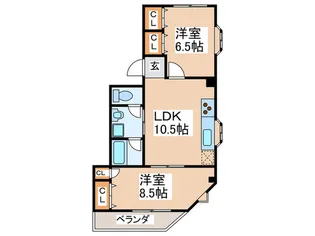 ソリットウェ-ブ【3階】の間取り